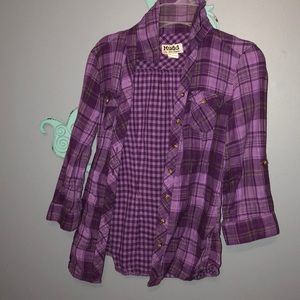 Plaid Button-up